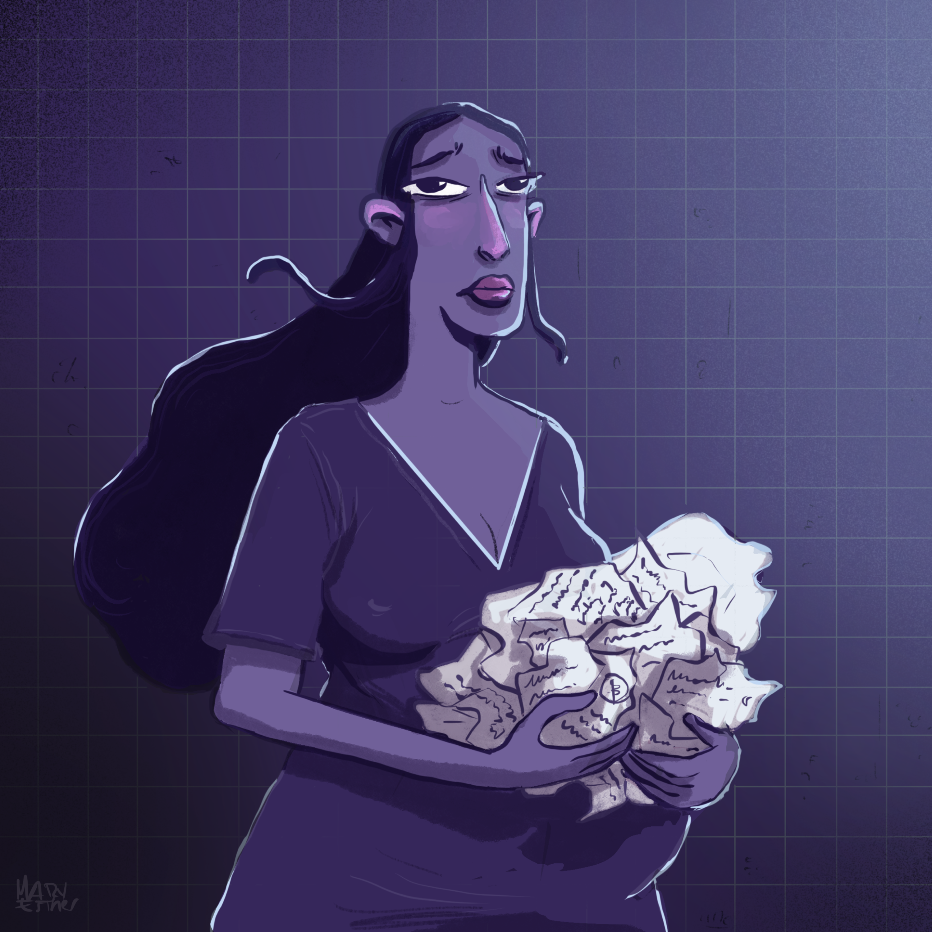 Ilustraciones sobre la violencia obstétrica en Cuba